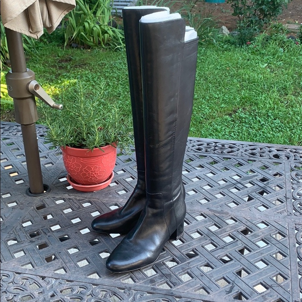 Michael Kors over the knee leather boots